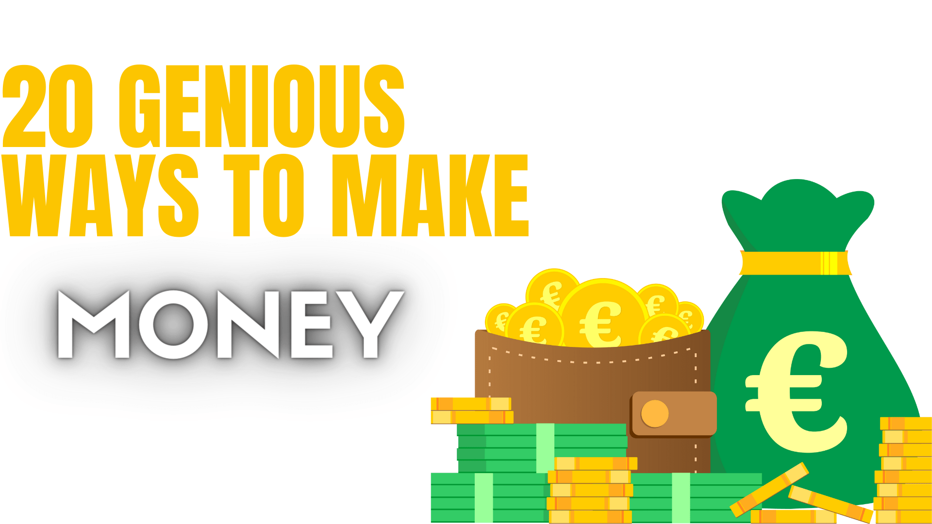 20 genius ways to make money without a job