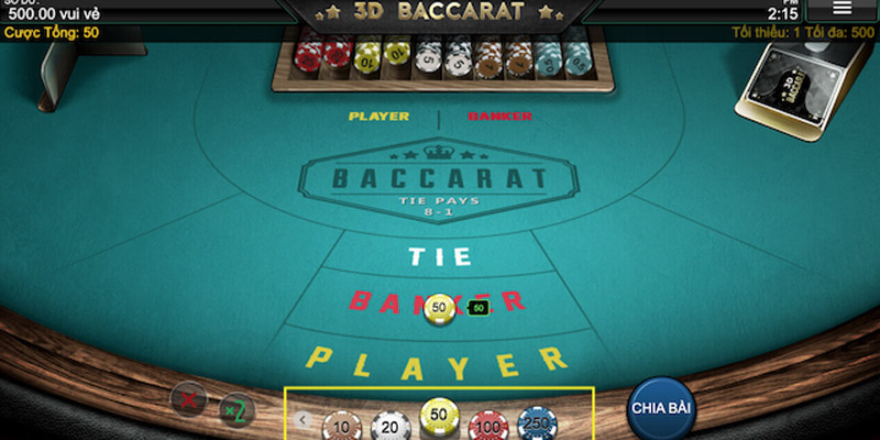  Baccarat 3D tại Casino Jun88