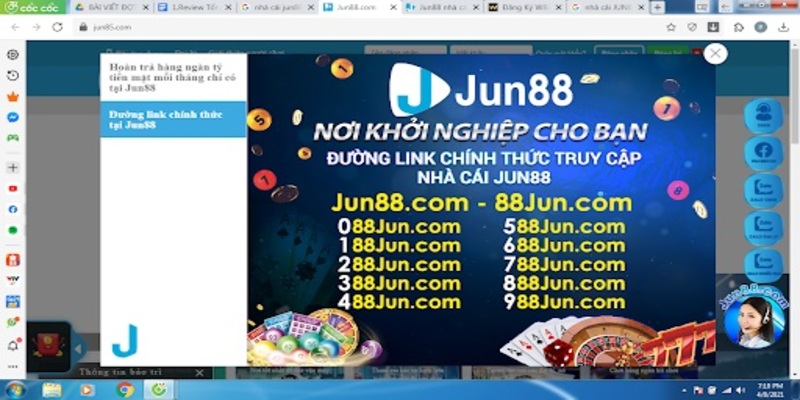  Tại sao link vào Jun88 casino bị chặn?